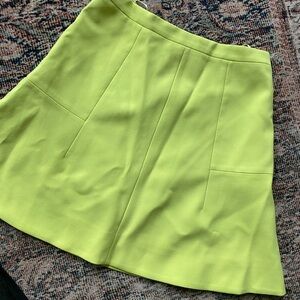 J. Crew Vibrant Green A-Line Skirt